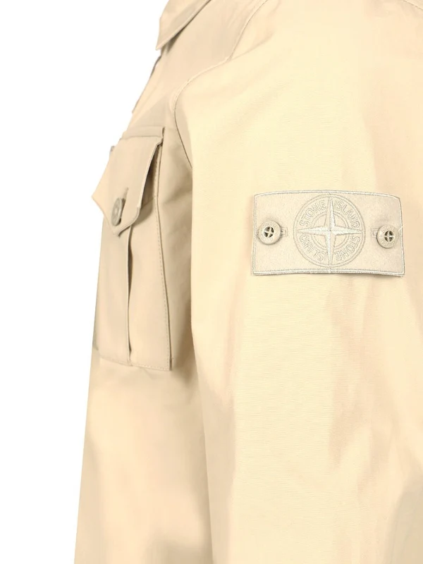 Wappen Patch Cotton Overshirt - Image 4