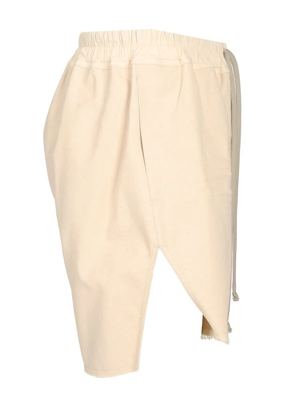 Drawstring Cotton Shorts - Image 3