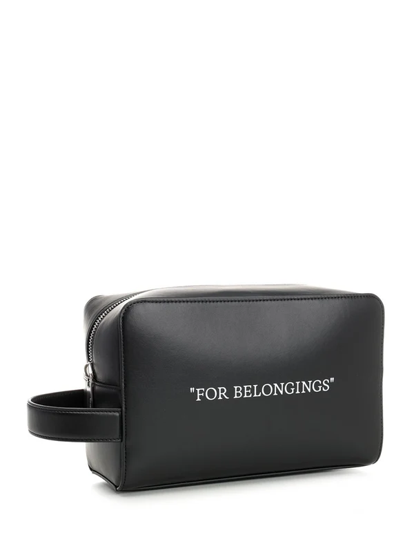 Logo Print Leather Pouch - Image 2