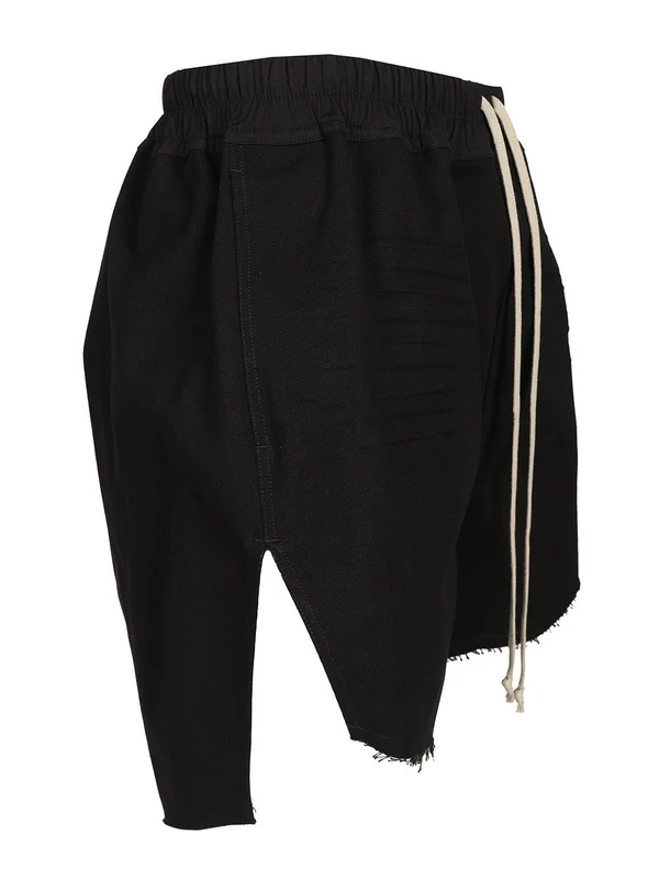 Drawstring Cotton Shorts - Image 3