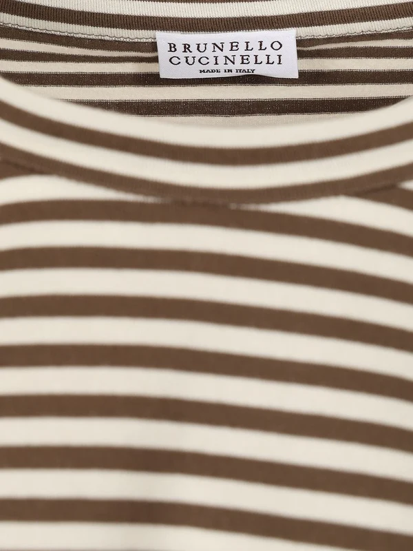 Stripe Crop Short-sleeve T-shirt - Image 3