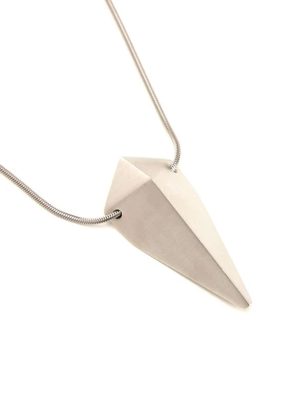 Pyramid Brass Necklace - Image 3