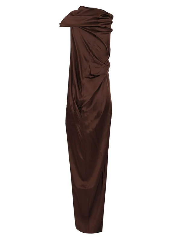Athena Asymmetric Long Dress - Image 2