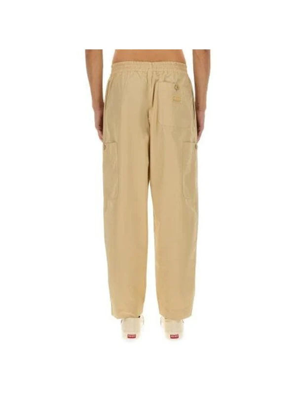 Back Logo Drawstring Cotton Pants - Image 2
