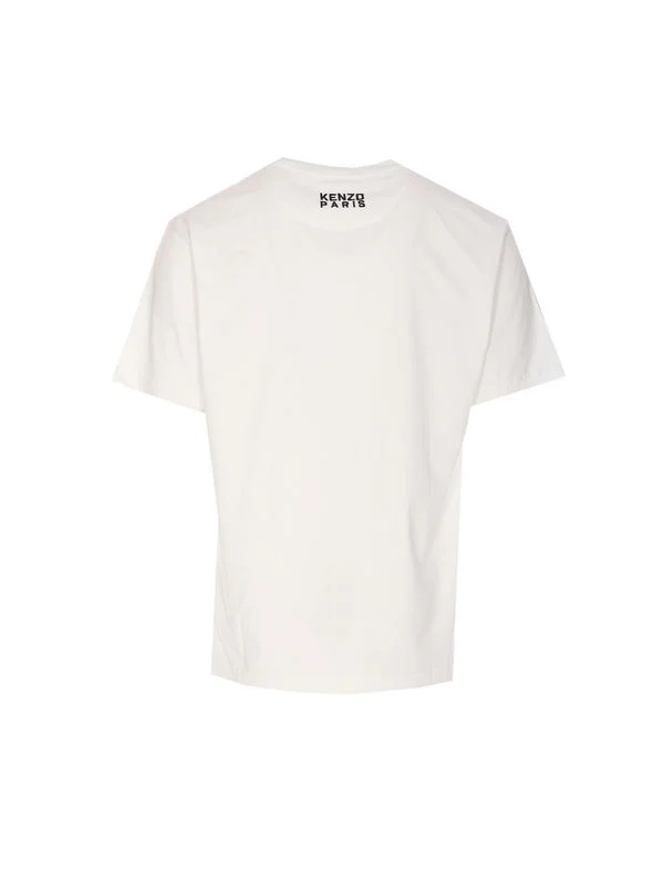 Happy Tiger Embroidery Cotton Short Sleeve T-shirt - Image 2