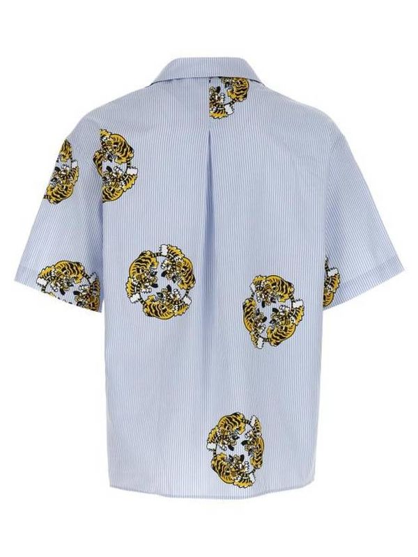 Happy Tiger Pinstripe Cotton Shirt - Image 2