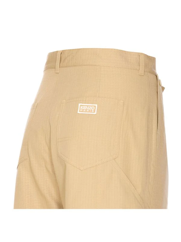 Multi Pocket Back Logo Cotton Pants - Image 3