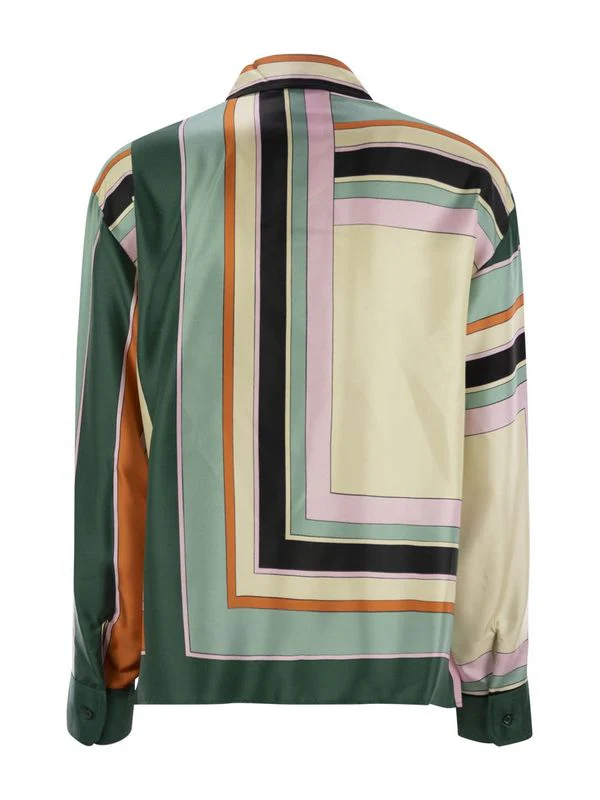 Formia Allover Printing Silk Twill Shirt - Image 2