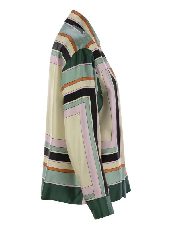 Formia Allover Printing Silk Twill Shirt - Image 3