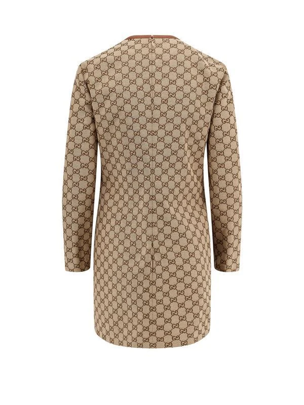 Horsebit Decorated GG Pattern Dress - Image 2