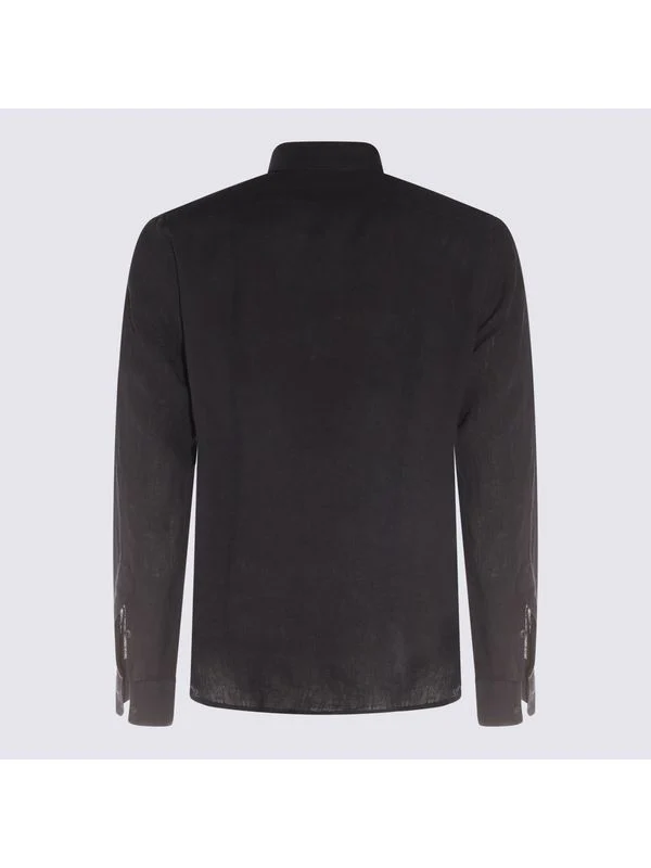 Button-Up Linen Shirt - Image 2