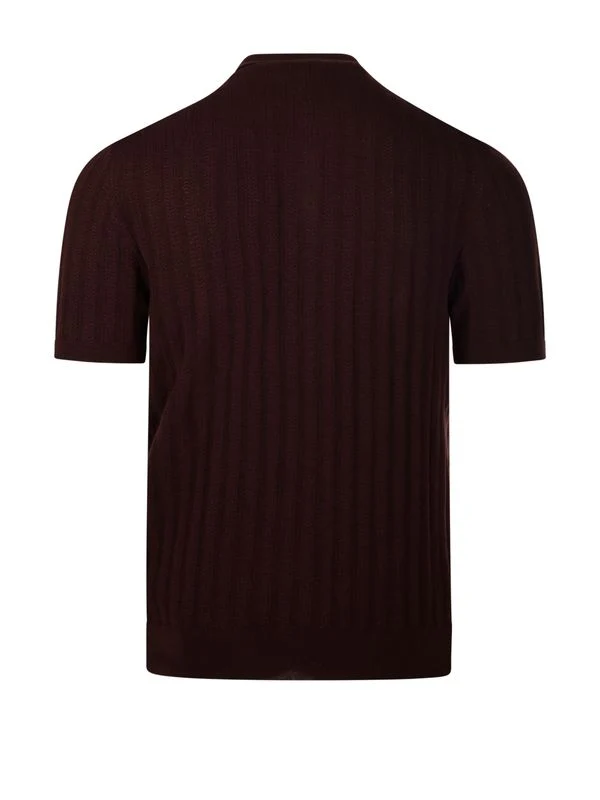 Cotton Knit Polo Shirt - Image 3