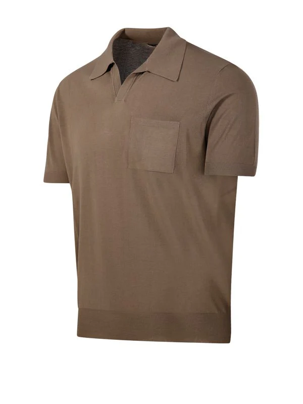 Cotton Short Sleeve Polo Shirt - Image 2