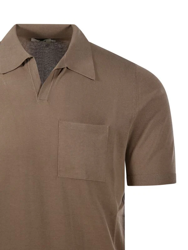 Cotton Short Sleeve Polo Shirt - Image 4