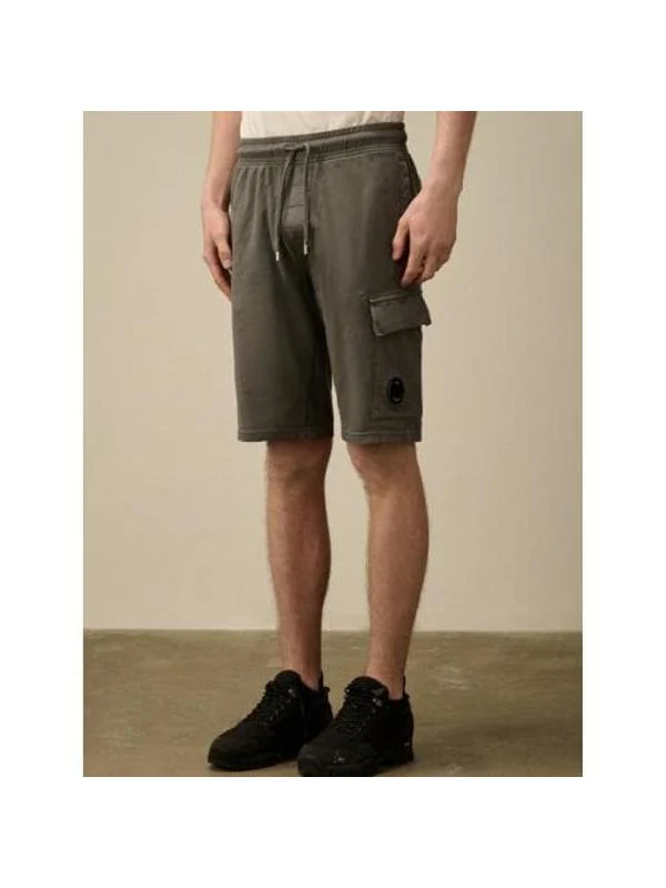 Lens Wappen Drawstring Cotton Shorts - Image 2