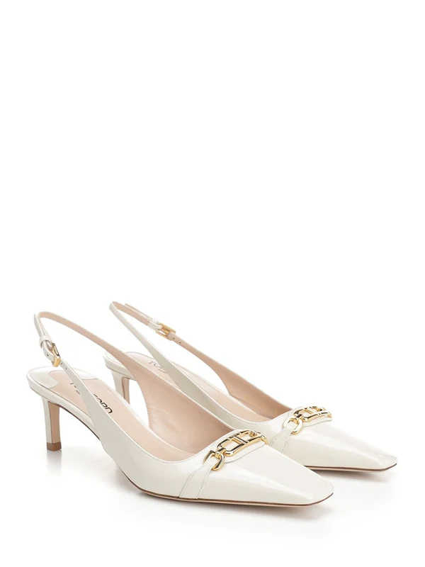 WHITNEY Leather Slingback Heels - Image 2
