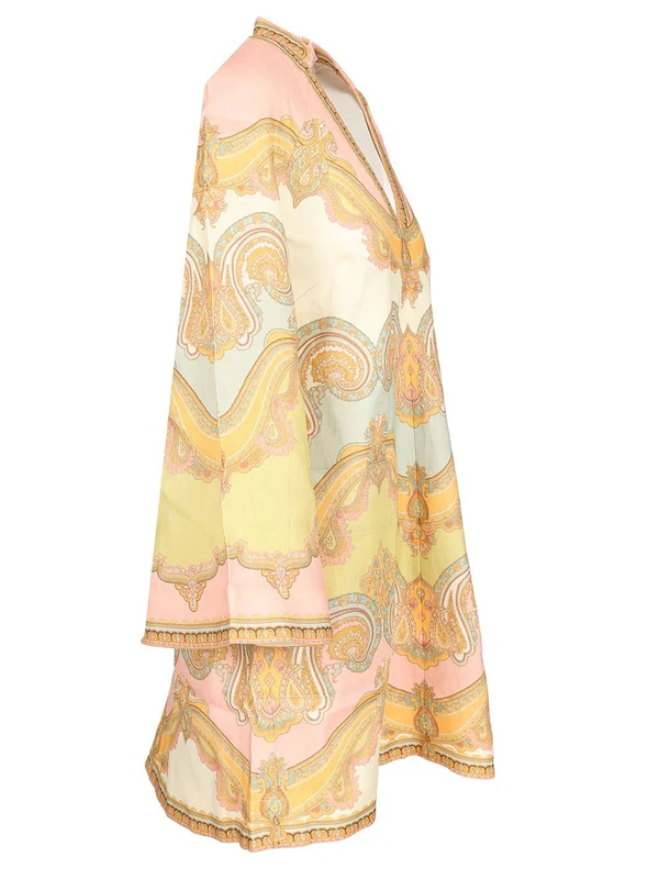 MAXINE Tunic Paisley Mini Dress - Image 3