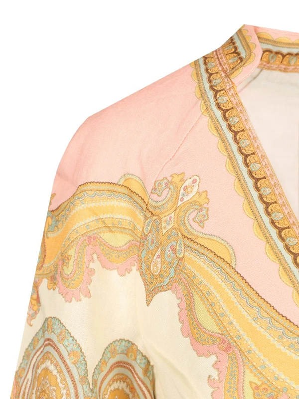 MAXINE Tunic Paisley Mini Dress - Image 4