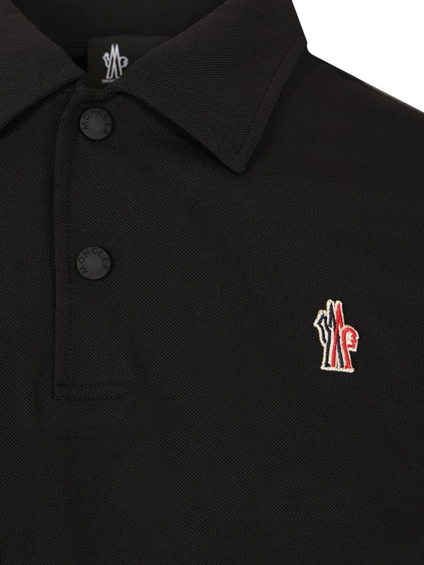 Logo Patch Nylon Polo Shirt - Image 4