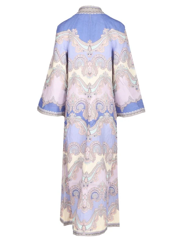 MAAXINE Paisley Linen Midi Dress - Image 2