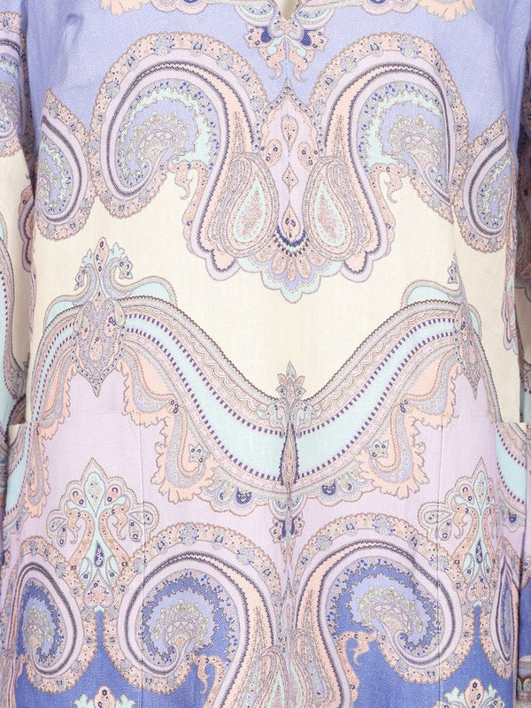 MAAXINE Paisley Linen Midi Dress - Image 5