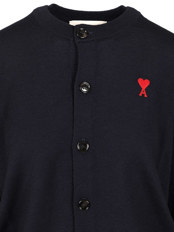 Embroidered Logo Wool Cardigan - Image 3