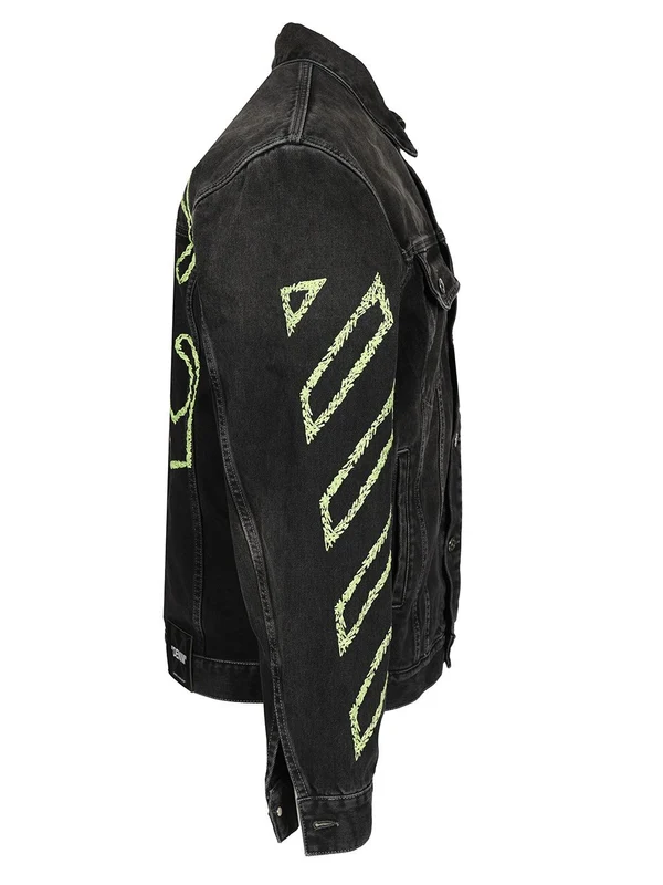 ARROW Embroidered Denim Jacket - Image 3