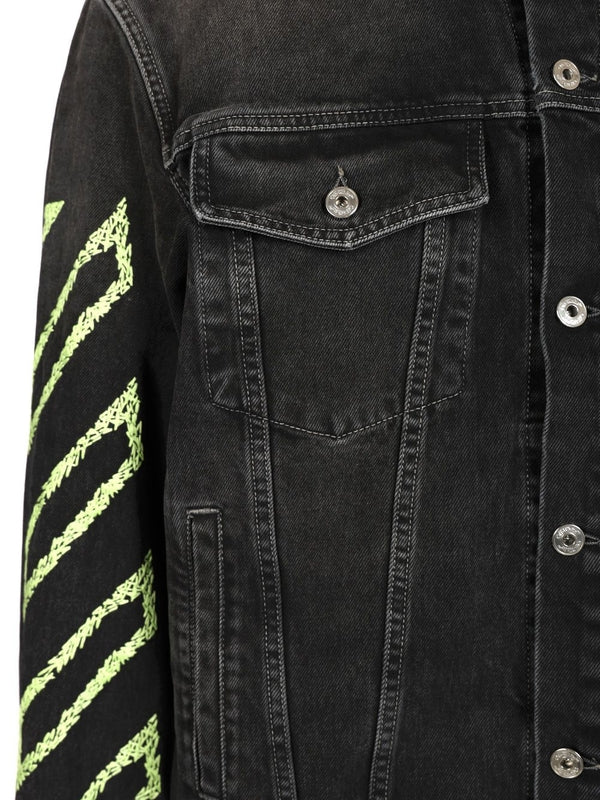 ARROW Embroidered Denim Jacket - Image 5