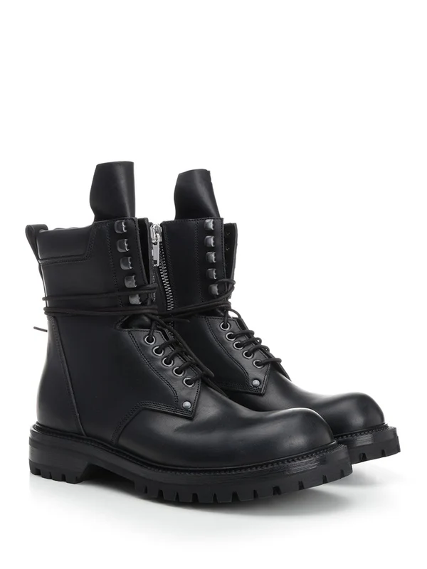 ARMY Leather Lace-Up Boots - Image 2