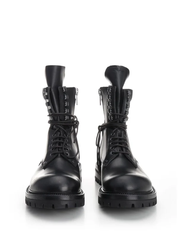 ARMY Leather Lace-Up Boots - Image 5