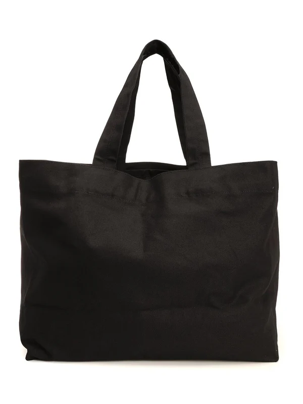 Embroidered Lettering Cotton Tote Bag - Image 3