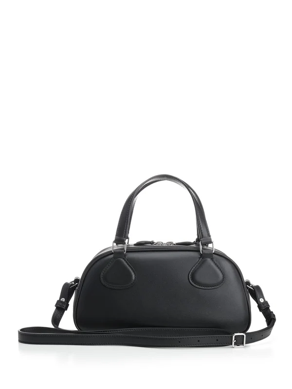 FRIDAY Bowling Baguette Leather Tote Bag - Image 3
