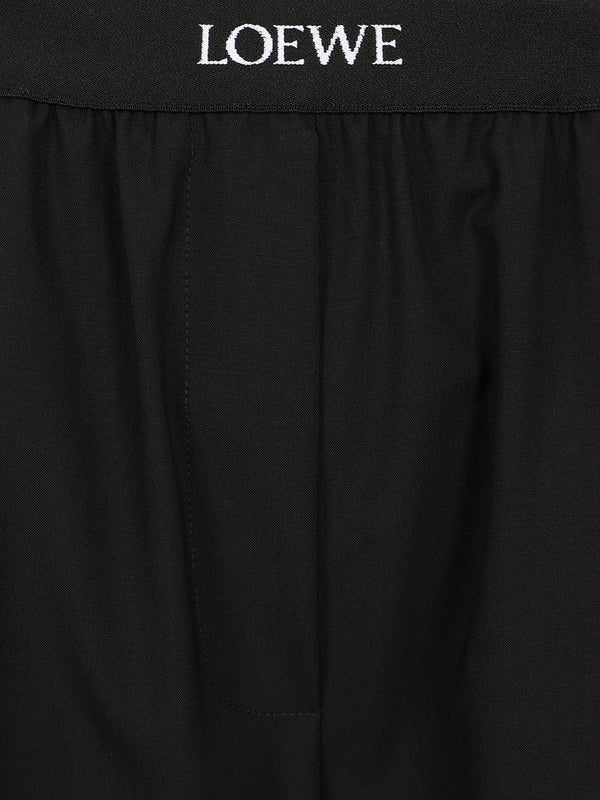Band Logo Regular Fit Wool Trousers - Image 5