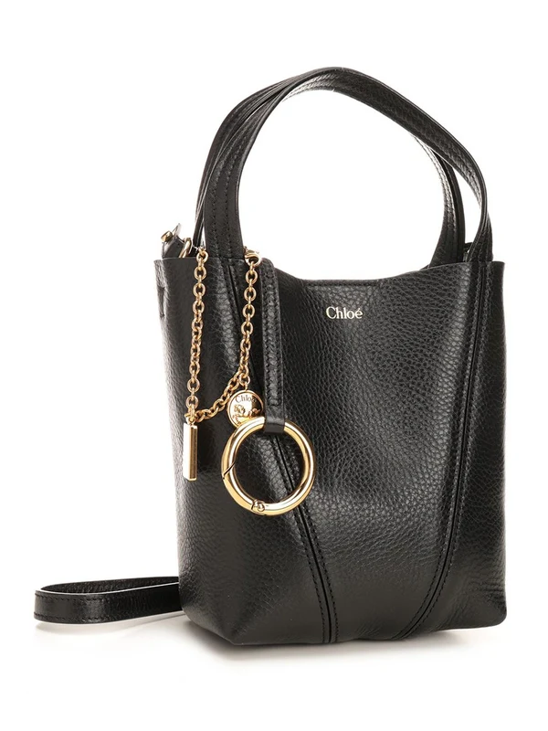 SPIN Small Leather Tote Bag - Image 2