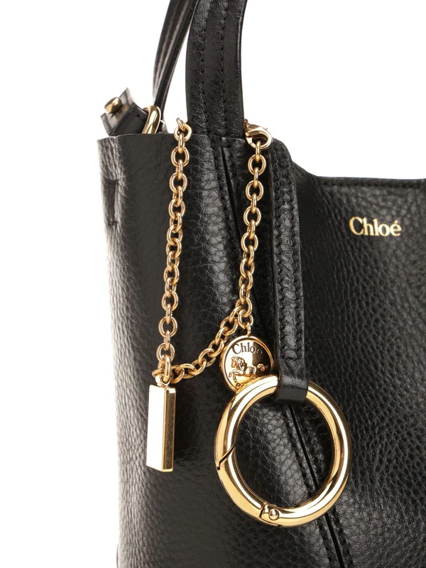 SPIN Small Leather Tote Bag - Image 5