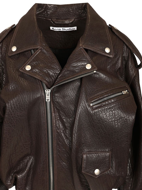 Leather Biker Jacket - Image 4