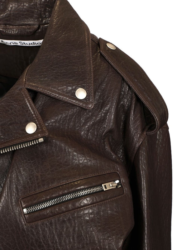 Leather Biker Jacket - Image 5