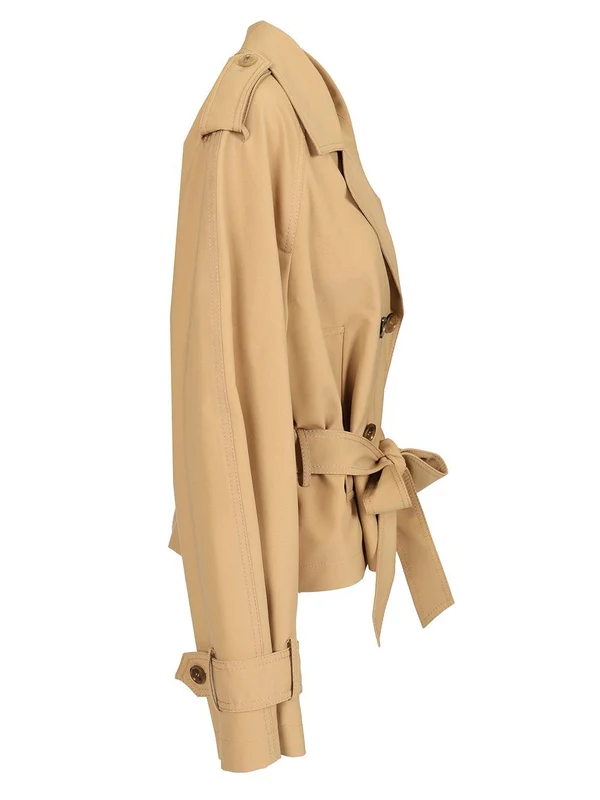 Short trench coat with belt Trench - Image 3