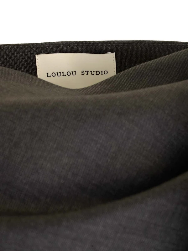 Drape Wool Blouse - Image 4