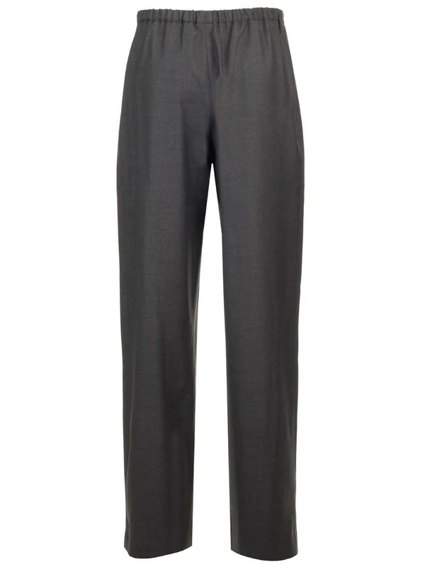 Drawstring Wool Trousers - Image 2