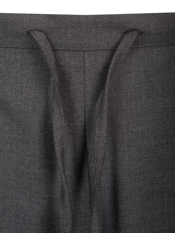 Drawstring Wool Trousers - Image 4