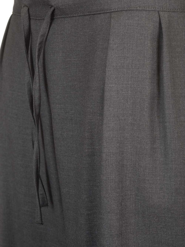 Drawstring Wool Trousers - Image 5
