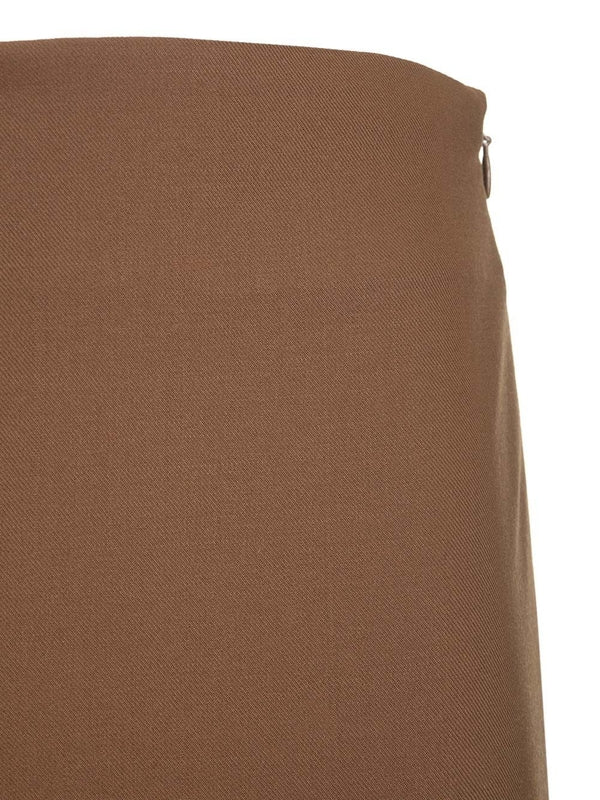 Pencil Wool Midi Skirt - Image 4