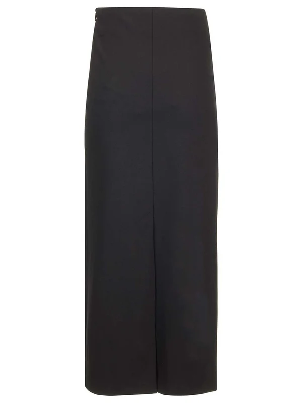 Pencil Wool Midi Skirt - Image 2