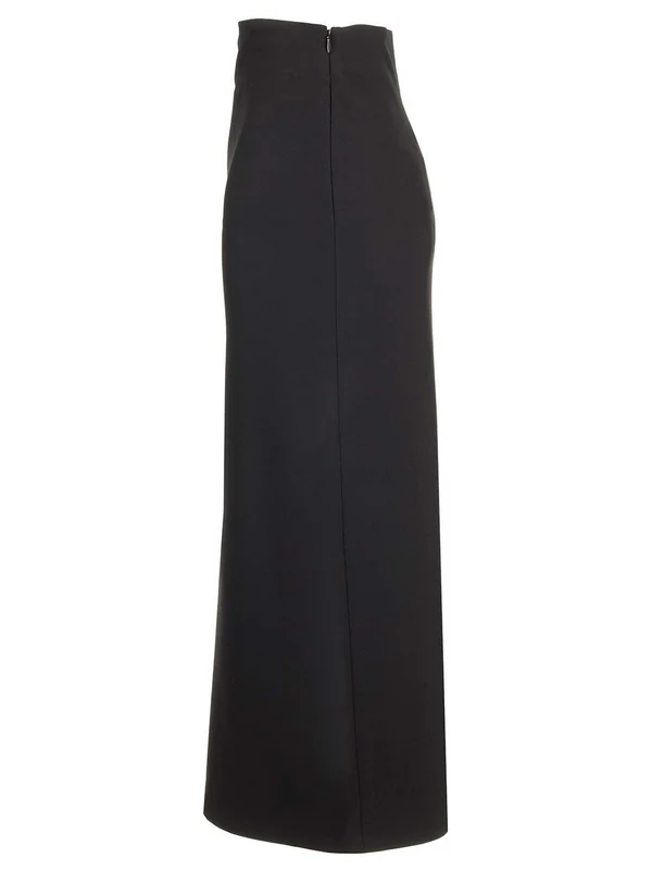 Pencil Wool Midi Skirt - Image 3