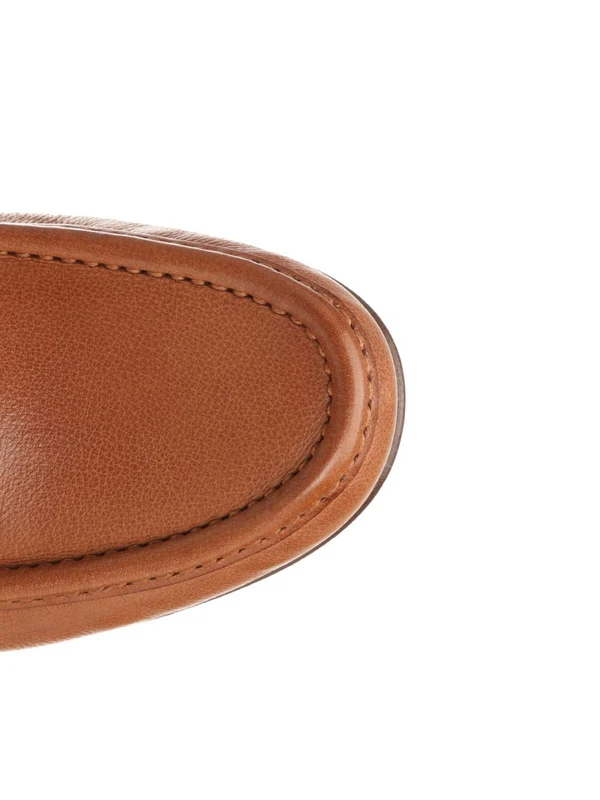 V Logo Signature Leather Loafers - Image 4