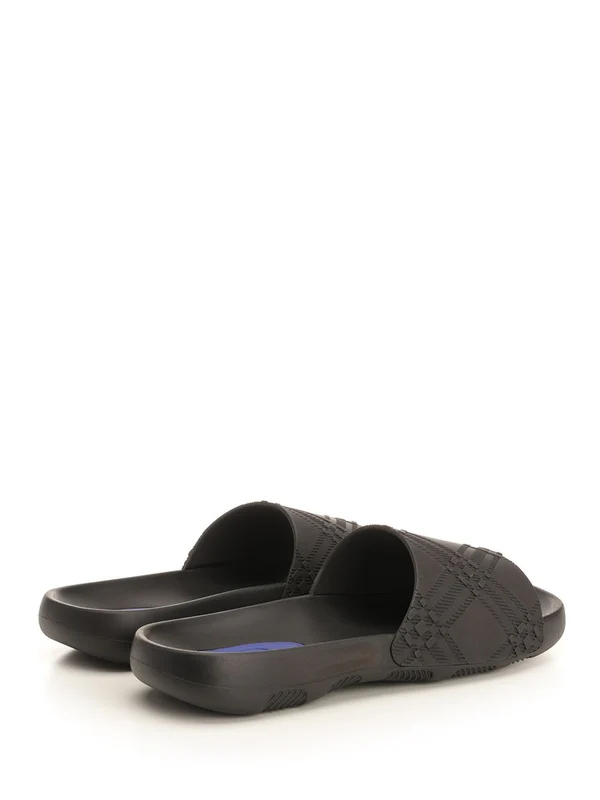 Embossed Check Pattern Slides - Image 3