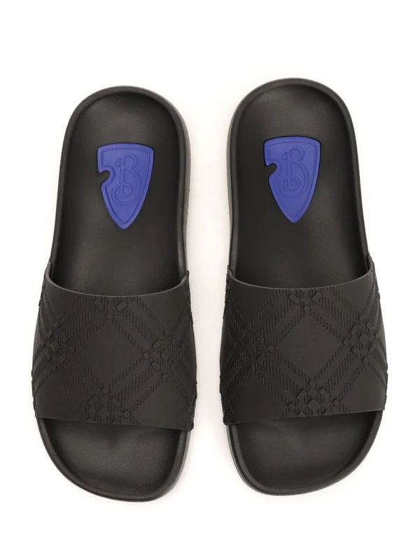 Embossed Check Pattern Slides - Image 5