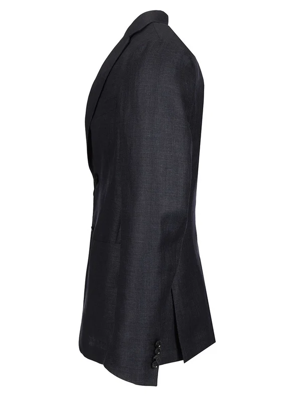 Unlined Linen Wool Tailored Jacket - Image 3