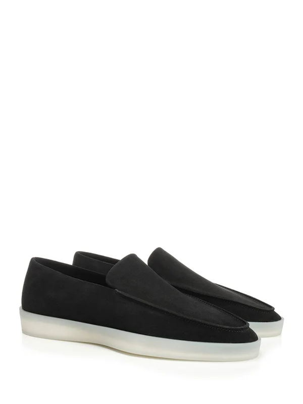 Rubber Sole Suede Loafers - Image 2